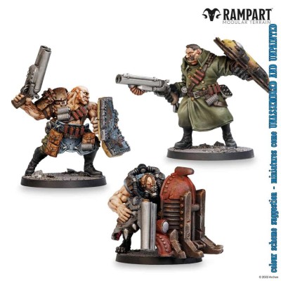 ARCHON STUDIO RAMPART MODULAR TERRAIN CITY DEFENDERS MINIATURE PACK 30X MINIATURES