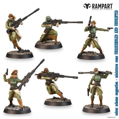 RAMPART MODULAR TERRAIN CITY DEFENDERS MINIATURE PACK 30X MINIATURE ARCHON STUDIO