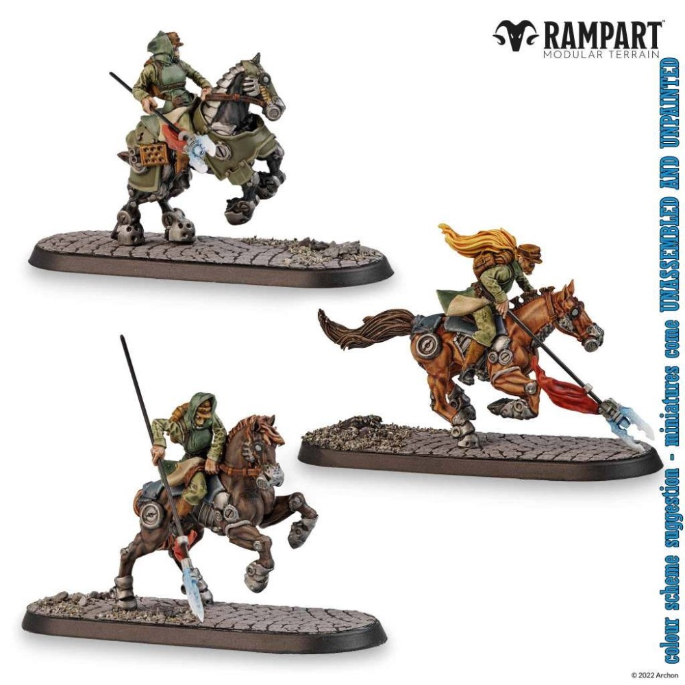 RAMPART MODULAR TERRAIN CITY DEFENDERS MINIATURE PACK 30X MINIATURE ARCHON STUDIO