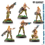 ARCHON STUDIO RAMPART MODULAR TERRAIN CITY DEFENDERS MINIATURE PACK 30X MINIATURES