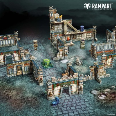 ARCHON STUDIO RAMPART MODULAR TERRAIN KAZUMI TEMPLE SCENARY SET