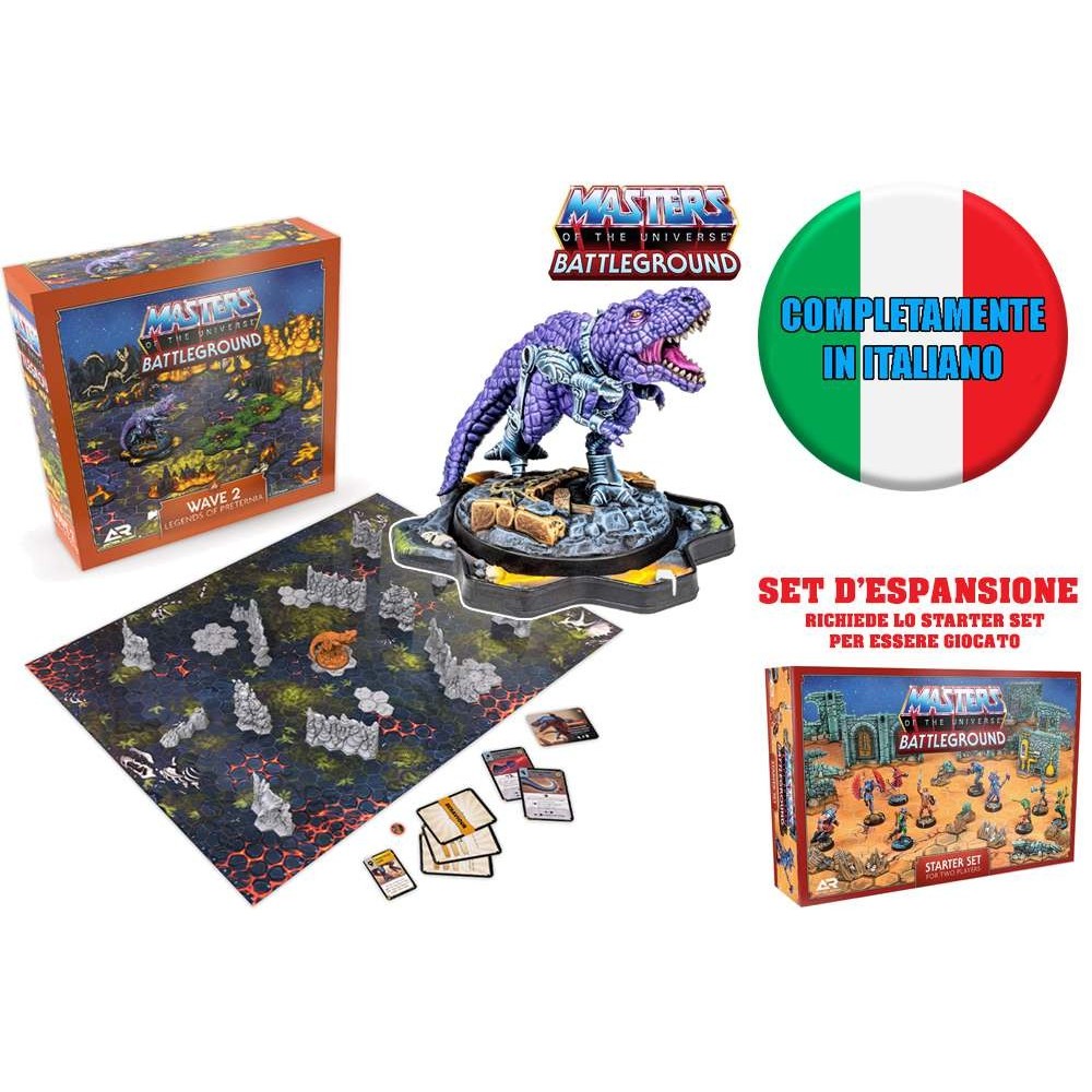 MASTERS OF THE UNIVERSE BATTLEGROUND WAVE 2 LEGENDS OF PRETERNIA ESPANSIONE IN ITALIANO ARCHON STUDIO