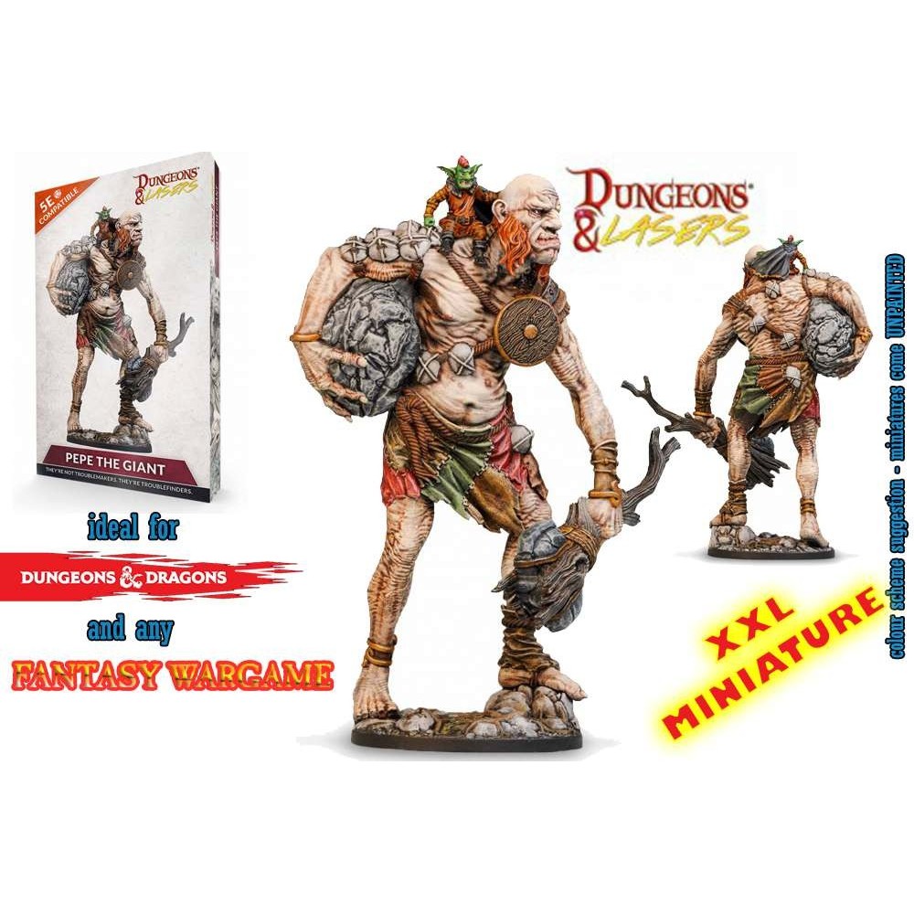 ARCHON STUDIO DUNGEONS AND LASERS PEPE THE GIANT XL MINIATURE FIGURE