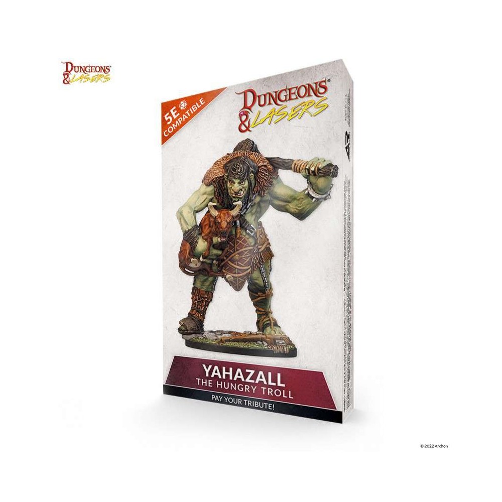ARCHON STUDIO DUNGEONS AND LASERS YAHAZALL THE HUNGRY TROLL XL MINIATURE FIGURE