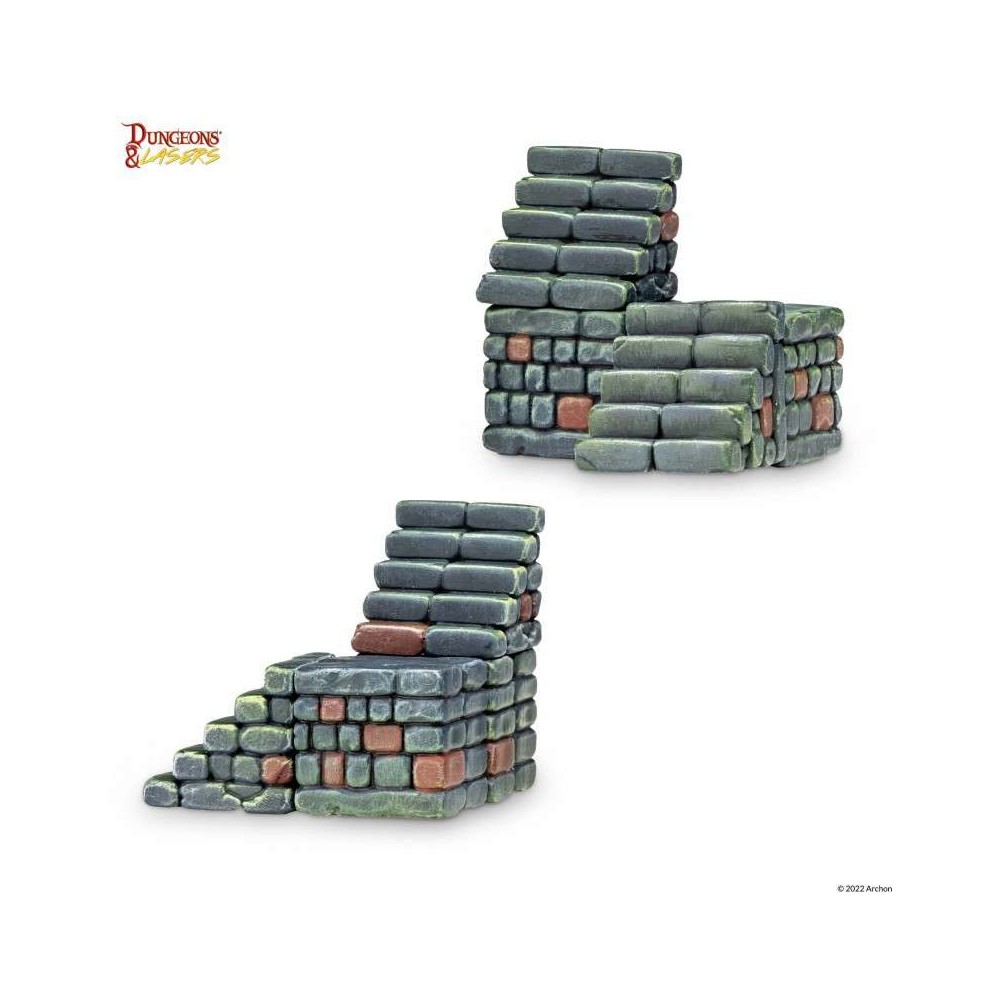 DUNGEONS AND LASERS STAIRS PACK AMBIENTAZIONE MINIATURES GAME ARCHON STUDIO