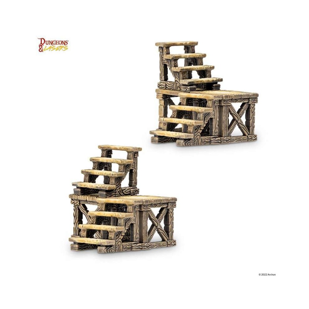 ARCHON STUDIO DUNGEONS AND LASERS STAIRS PACK SCENARY SET