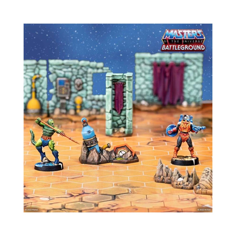 MASTERS OF THE UNIVERSE BATTLEGROUND WAVE 3 EVIL WARRIORS FACTION ESPANSIONE IN ITALIANO ARCHON STUDIO