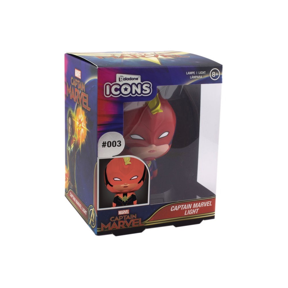 CAPTAIN MARVEL LIGHT ICONS LAMPADA FIGURE PALADONE PRODUCTS