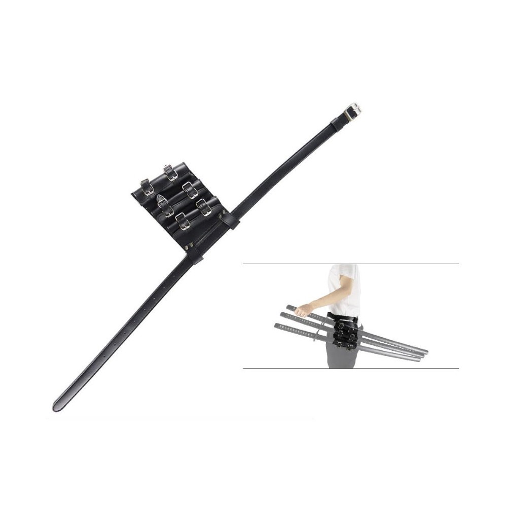 CINTURA CON FONDINA PER TRE KATANA