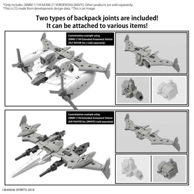 30MM BEXM-21 VERDENOVA NAVY 1/144 MODEL KIT ACTION FIGURE BANDAI