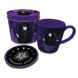 WEDNESDAY NIGHTSHADES AND RAVENS GIFT SET TAZZA E SOTTOBICCHIERE PYRAMID INTERNATIONAL