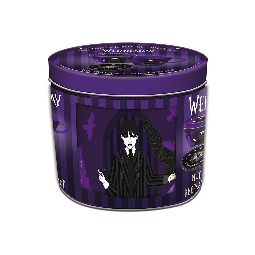 PYRAMID INTERNATIONAL WEDNESDAY NIGHTSHADES AND RAVENS GIFT SET MUG AND COASTER