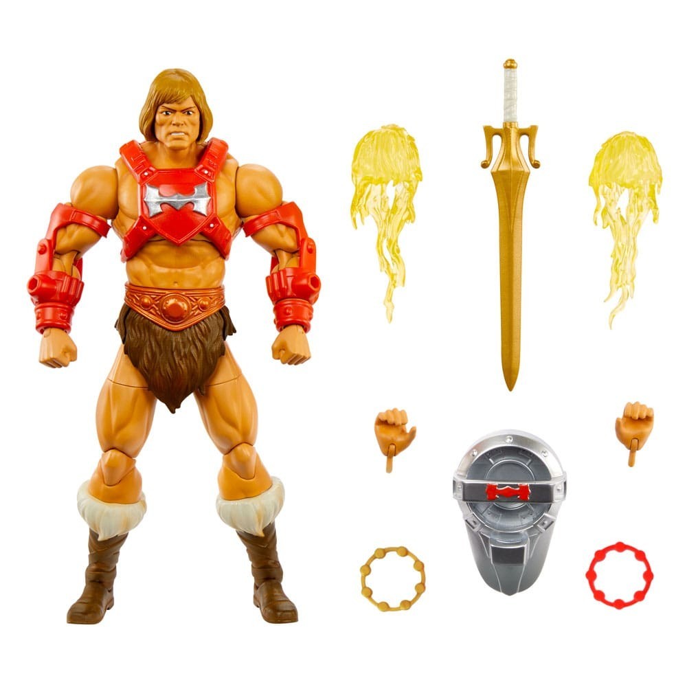 MASTERS OF THE UNIVERSE NEW ETERNIA THUNDER PUNCH HE-MAN ACTION FIGURE MATTEL