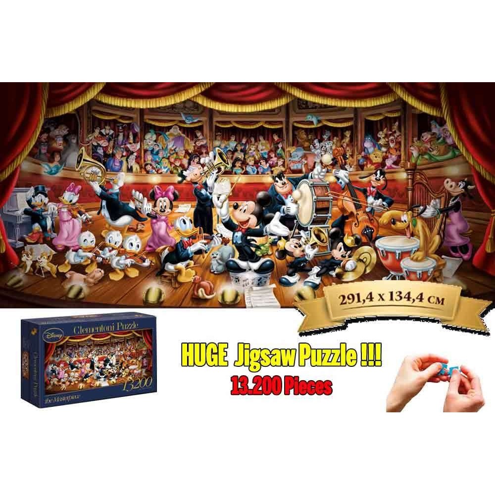 THE MASTERPIECE DISNEY ORCHESTRA 13200 PEZZI PUZZLE 291X134 CM RAVENSBURGER