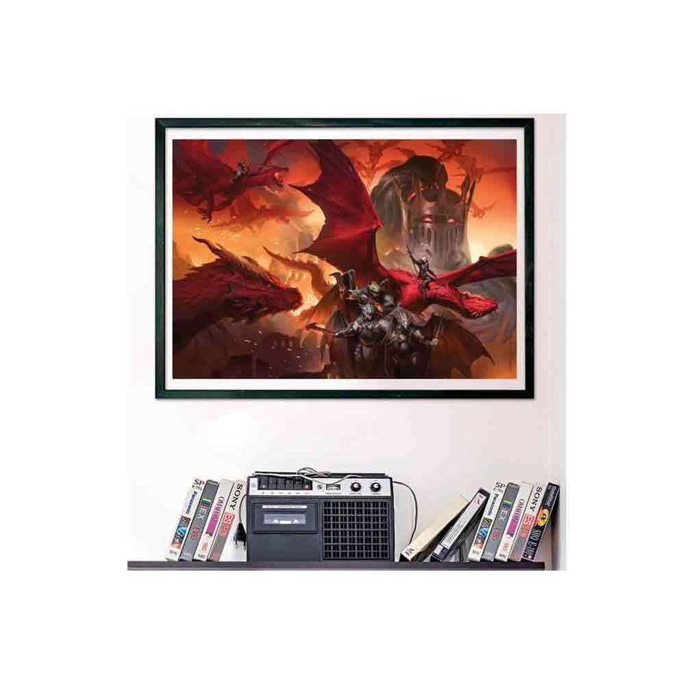 DUNGEONS AND DRAGONS DRAGONLANCE SHADOW OF THE DRAGON QUEEN 1000 PEZZI PUZZLE 70X50 CM RAVENSBURGER
