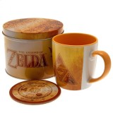 THE LEGEND OF ZELDA GOLDEN TRIFORCE GIFT TIN SET TAZZA E SOTTOBICCHIERE PYRAMID INTERNATIONAL