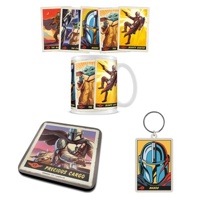 STAR WARS THE MANDALORIAN GIFT SET TAZZA SOTTOBICCHIERE E PORTACHIAVI PYRAMID INTERNATIONAL