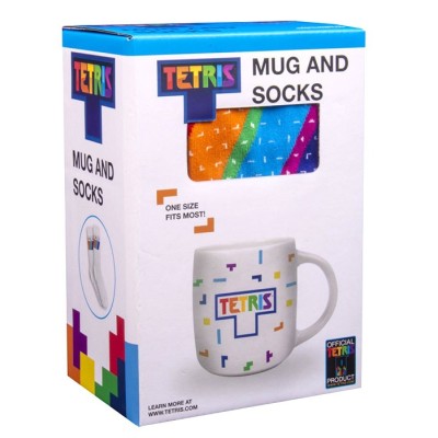 TETRIS KIT MUG AND SOCKS SET TAZZA E CALZE FIZZ CREATIONS