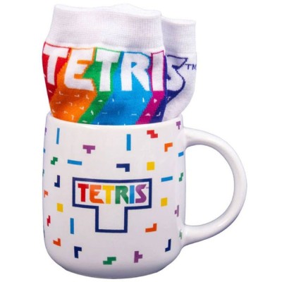 TETRIS KIT MUG AND SOCKS SET TAZZA E CALZE FIZZ CREATIONS