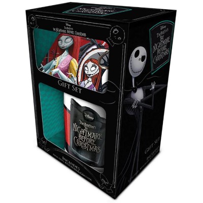 THE NIGHTMARE BEFORE CHRISTMAS GIFT SET TAZZA SOTTOBICCHIERE E PORTACHIAVI PYRAMID INTERNATIONAL