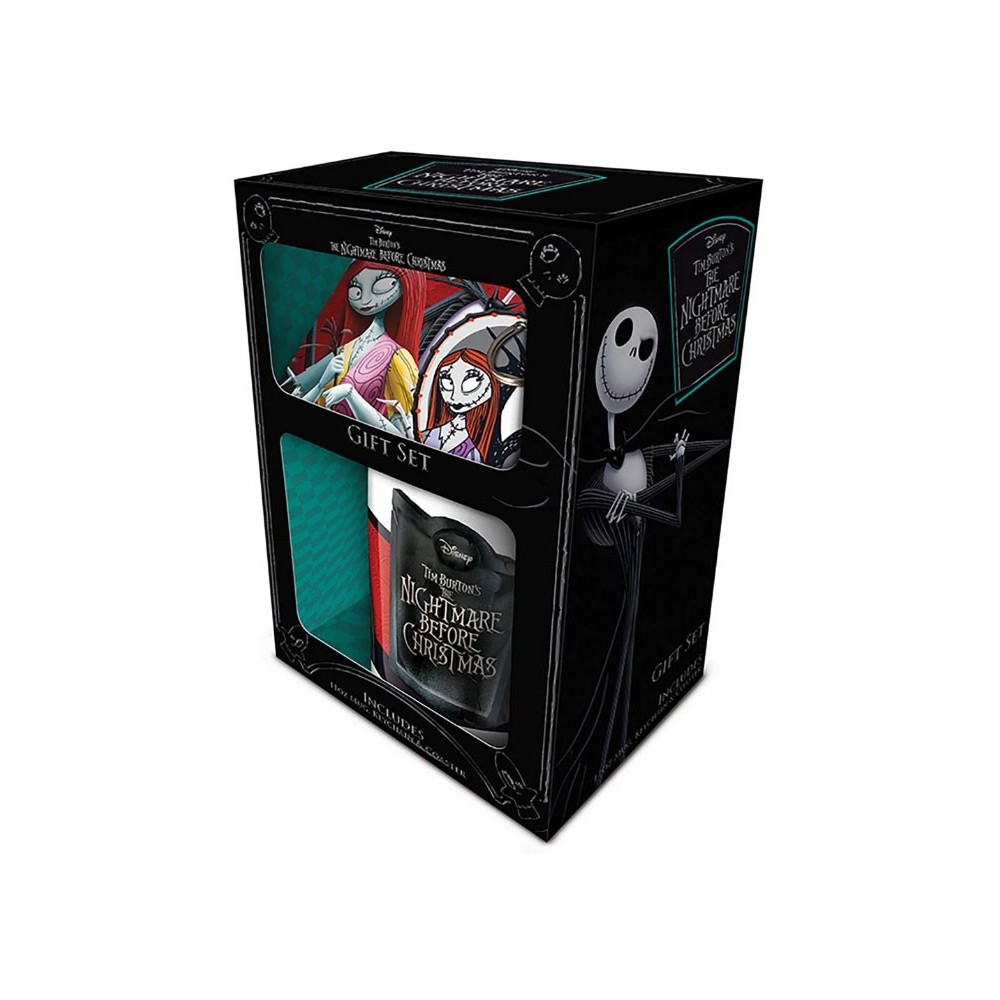 THE NIGHTMARE BEFORE CHRISTMAS GIFT SET TAZZA SOTTOBICCHIERE E PORTACHIAVI PYRAMID INTERNATIONAL