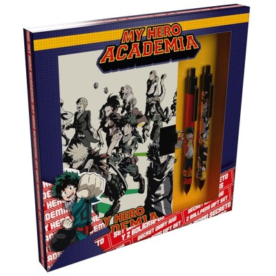 CYP BRANDS MY HERO ACADEMIA SECRET DIARY AND 2 BALLPENS GIFT SET