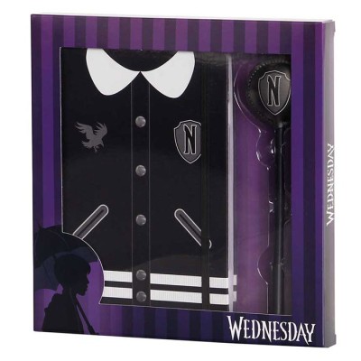 WEDNESDAY NEVERMORE UNIFORM DIARIO E PENNA SET KARACTERMANIA