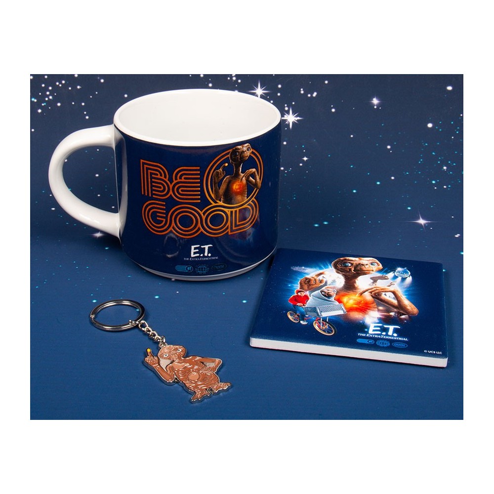 FIZZ CREATIONS E.T. THE EXTRATERRESTRIAL GIFT SET MUG COASTER AND KEYRING