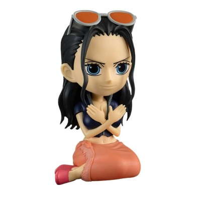 ONE PIECE NICO ROBIN MONEY BANK SALVADANAIO FIGURE PLASTOY