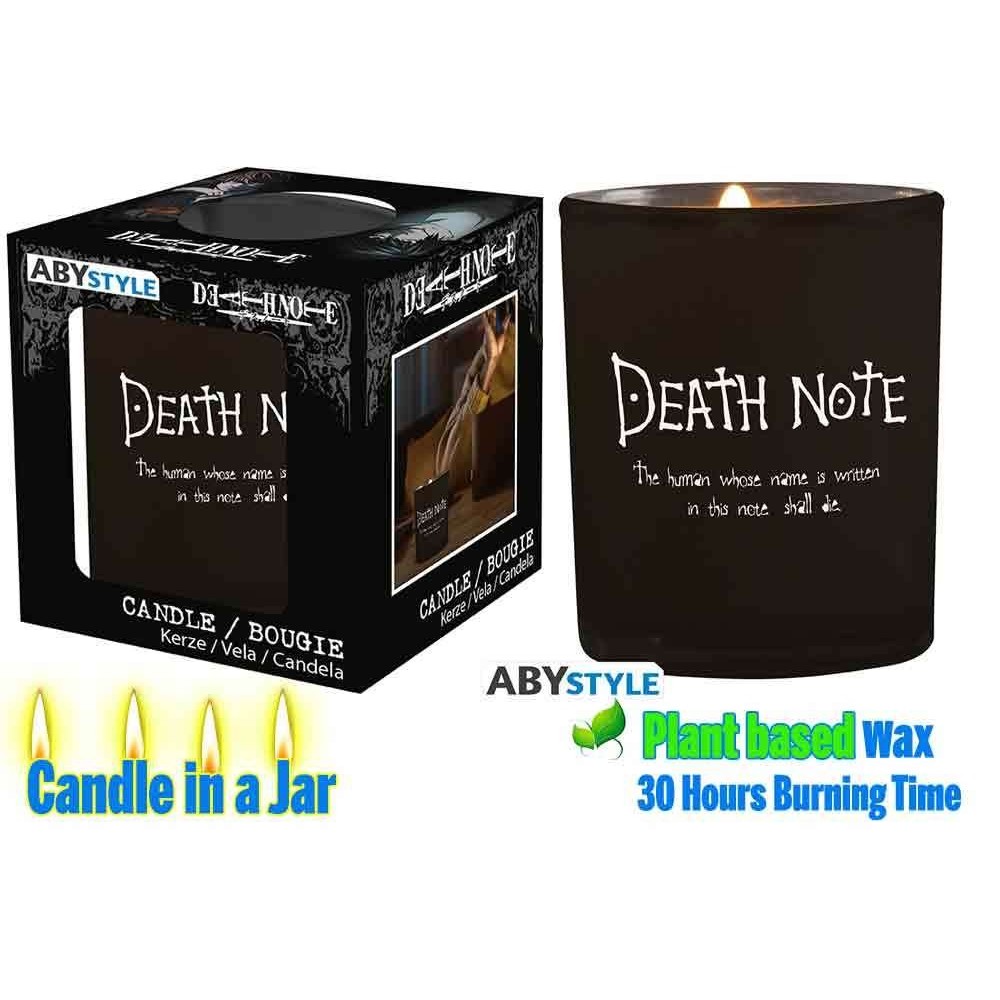 ABYSTYLE CANDLE IN A JAR DEATH NOTE LIGHT AND RYUK