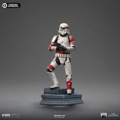 STAR WARS AHSOKA NIGHT TROOPER ART SCALE 1/10 STATUA FIGURE IRON STUDIOS