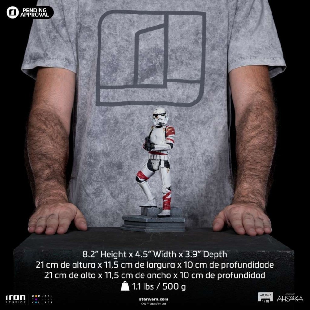 IRON STUDIOS STAR WARS AHSOKA NIGHT TROOPER ART SCALE 1/10 STATUE