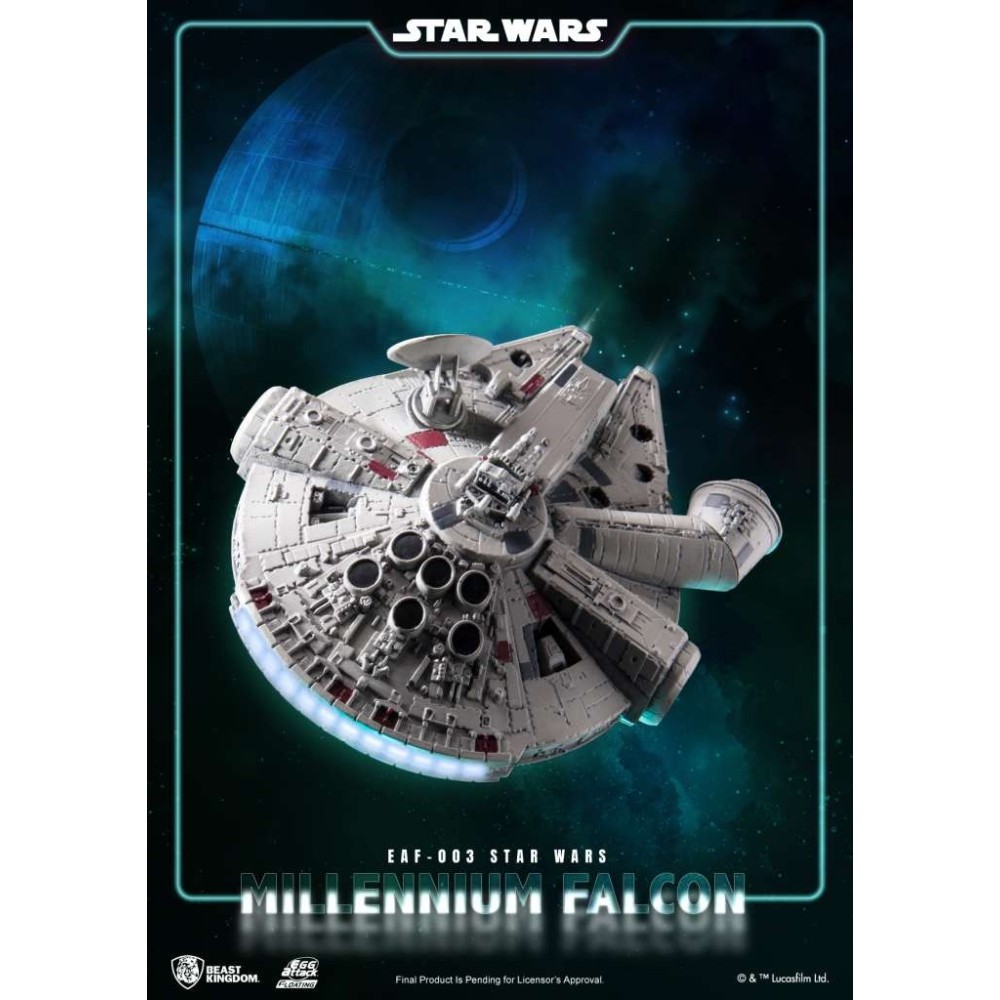 BEAST KINGDOM STAR WARS MILLENNIUM FALCON MAGNETIC FLOATING VERSION