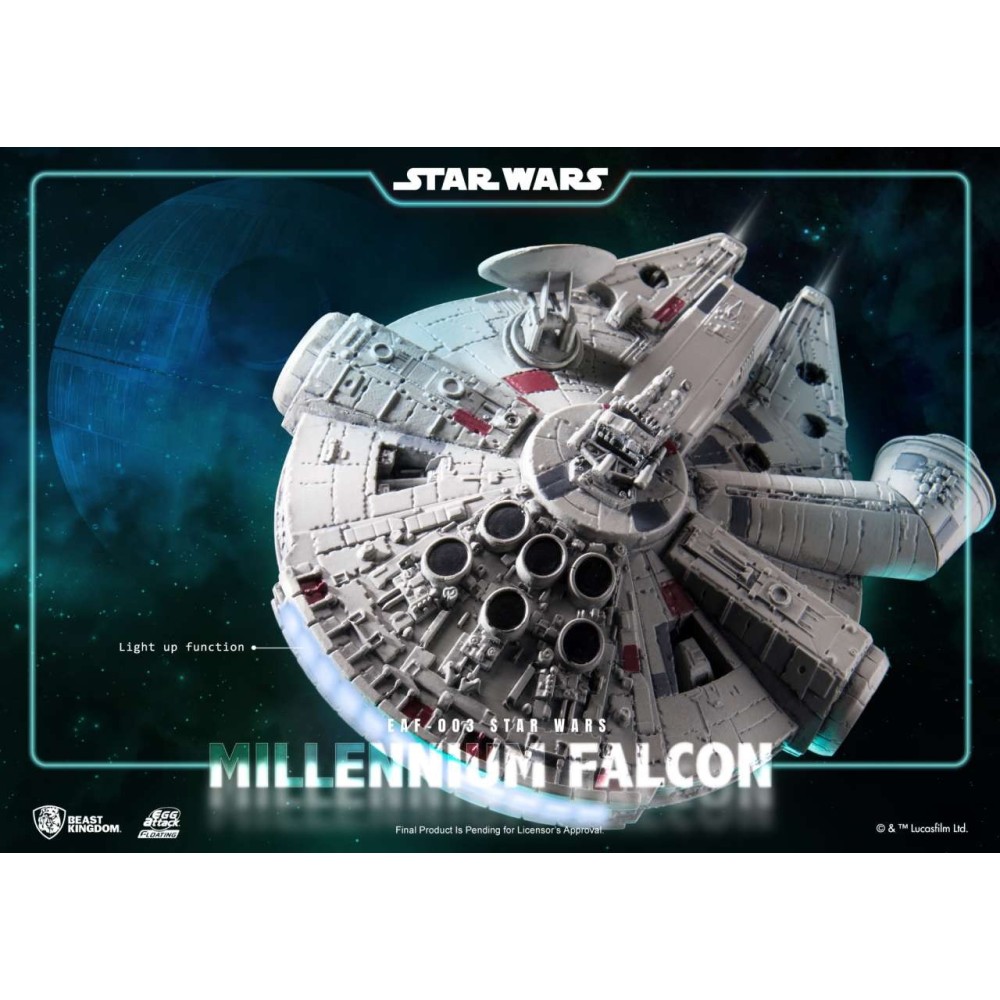 BEAST KINGDOM STAR WARS MILLENNIUM FALCON MAGNETIC FLOATING VERSION