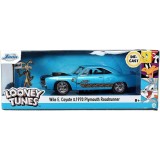 JADA TOYS LOONEY TUNES 1970 PLAYMOUTH ROADRUNNER WILL E. COYOTE DIE CAST 1/24 MODEL