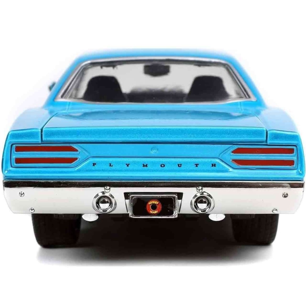 JADA TOYS LOONEY TUNES 1970 PLAYMOUTH ROADRUNNER WILL E. COYOTE DIE CAST 1/24 MODEL