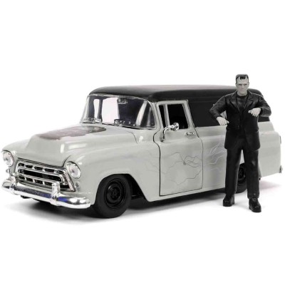 JADA TOYS UNIVERSAL MONSTER FRANKENSTEIN 1957 CHEVY SUBURBAN DIE CAST 1/24 MODEL
