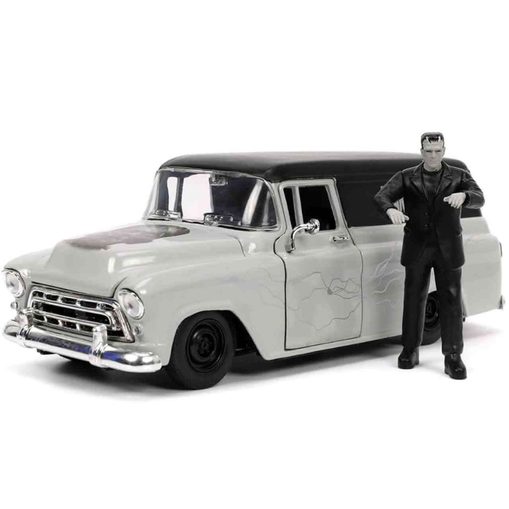 JADA TOYS UNIVERSAL MONSTER FRANKENSTEIN 1957 CHEVY SUBURBAN DIE CAST 1/24 MODEL