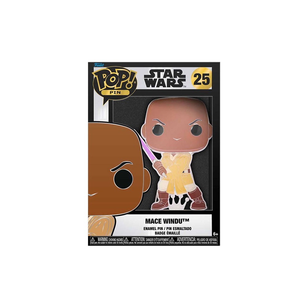 FUNKO POP! PIN STAR WARS MACE WINDU SPILLA FIGURE FUNKO