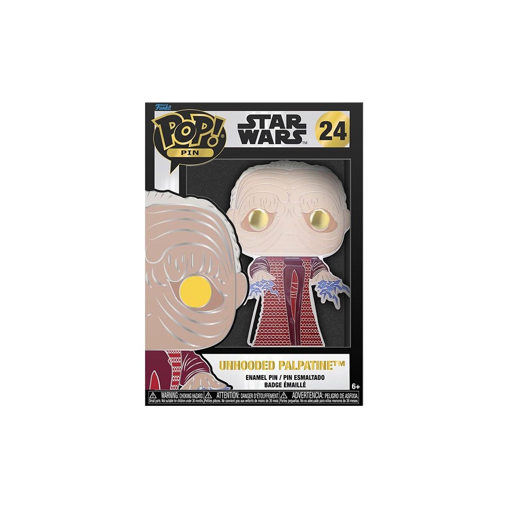 FUNKO POP! PIN STAR WARS UNHOODED PALPATINE SPILLA FIGURE FUNKO