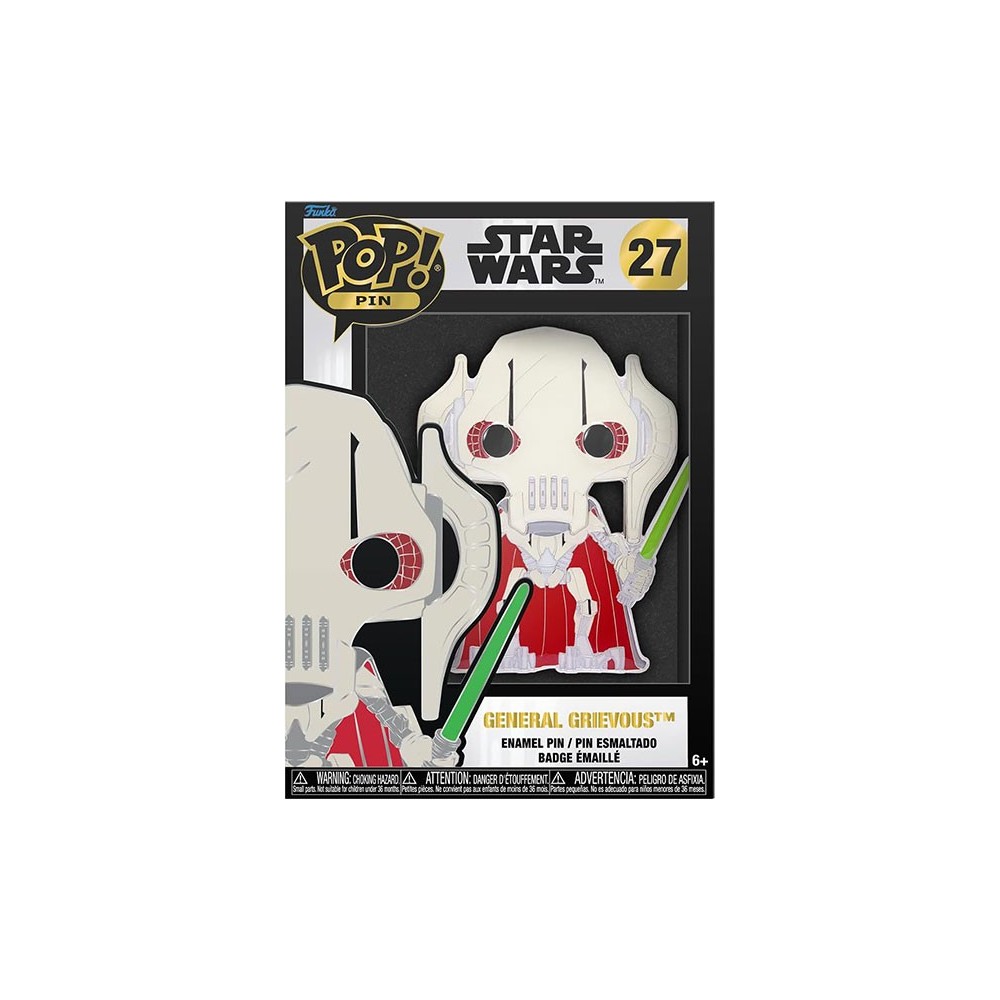 FUNKO POP! PIN STAR WARS GENERAL GRIEVOUS SPILLA FIGURE FUNKO