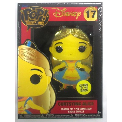 FUNKO POP! PIN DISNEY ALICE NEL PAESE DELLE MERAVIGLIE BLACKLIGHT GLOWS IN THE DARK SPILLA FIGURE FUNKO