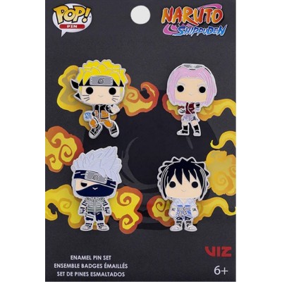 FUNKO NARUTO SHIPPUDEN POP! PIN MINI FIGURE SET