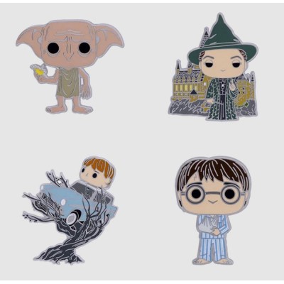 HARRY POTTER POP! PIN SET 4X SPILLE MINI FIGURE FUNKO