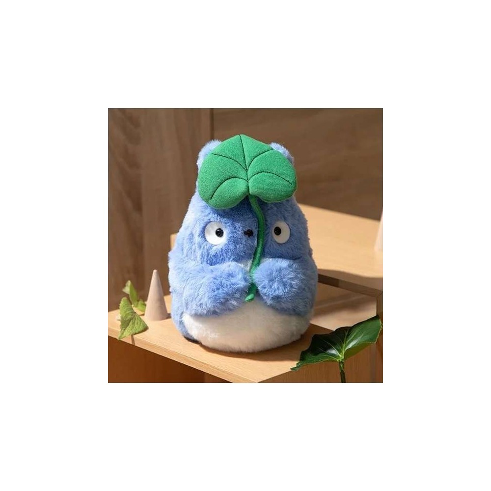 STUDIO GHIBLI MY NEIGHBOR TOTORO WITH LEAF BLUE 18CM PLUSH FIGURE
