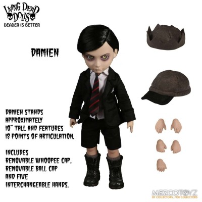 LIVING DEAD DOLLS LDD DAMIEN ACTION FIGURE MEZCO TOYS