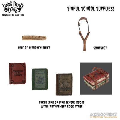 LIVING DEAD DOLLS LDD DAMIEN ACTION FIGURE MEZCO TOYS