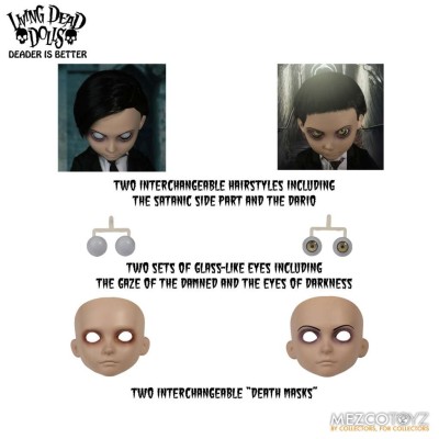 LIVING DEAD DOLLS LDD DAMIEN ACTION FIGURE MEZCO TOYS