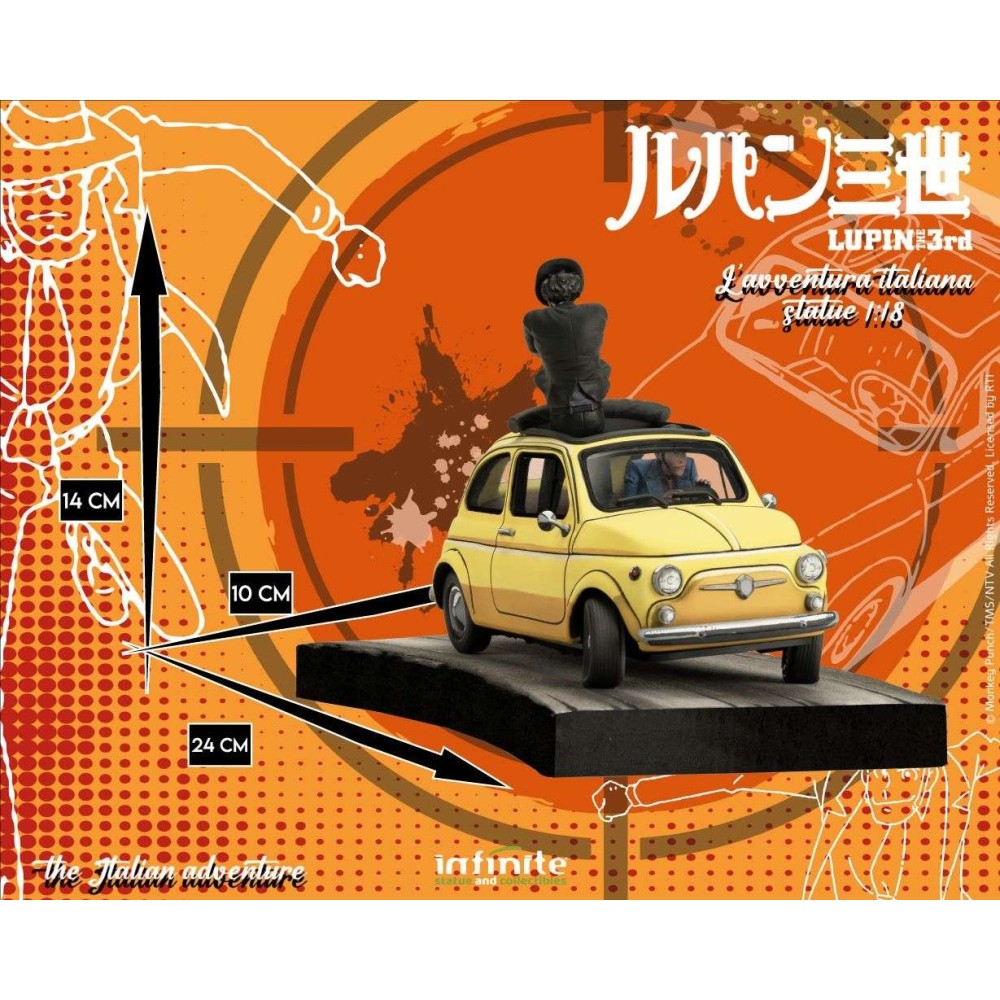LUPIN THE THIRD L'AVVENTURA ITALIANA STATUA 1/18 DIORAMA INFINITE STATUE