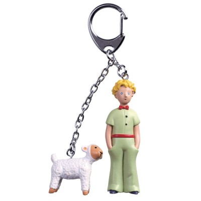 PICCOLO PRINCIPE LITTLE PRINCE PAPILLON AND SHEEP PVC FIGURE KEYCHAIN PORTACHIAVI PLASTOY